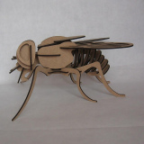 3D пазл модель муха